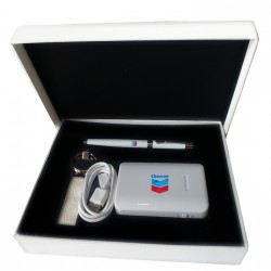 GIFT PEN POWER PACK & KEY HOLDER WHITE